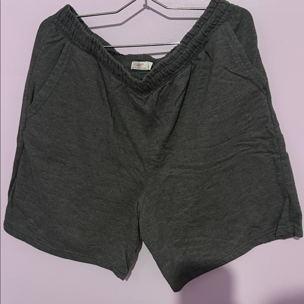 Hanes Men's Dark Gray Athletic Shorts